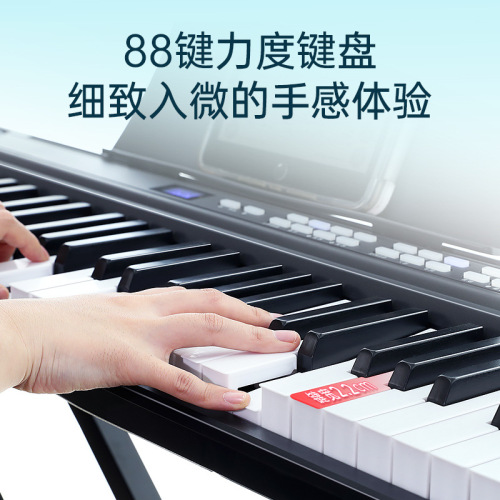 Bachmann Electronic Piano 88-Key Touch Sensitivity Home Electronic Keyboard Professional Examination Adult Teacher Education Piano