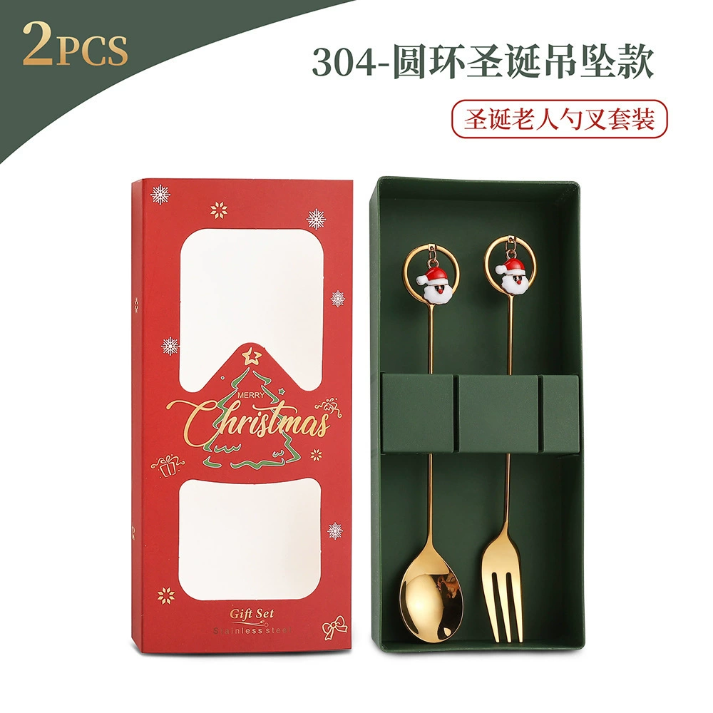 Ложка, креативный мультяшный рождественский набор посуды, подарок ко дню рождения