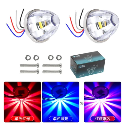 Truck Chassis Light Width Indicator | Width indicator light - red-blue-pack-of-two-10-30v-always-on-flashing