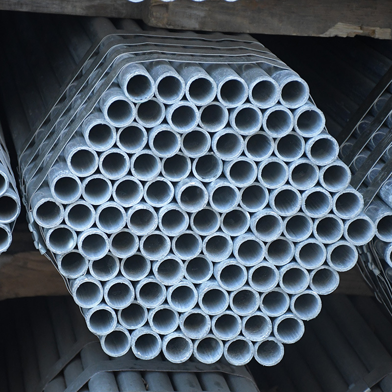 现货批发Q235大棚管国标友发4分自来水热镀锌管3寸镀锌圆管dn25