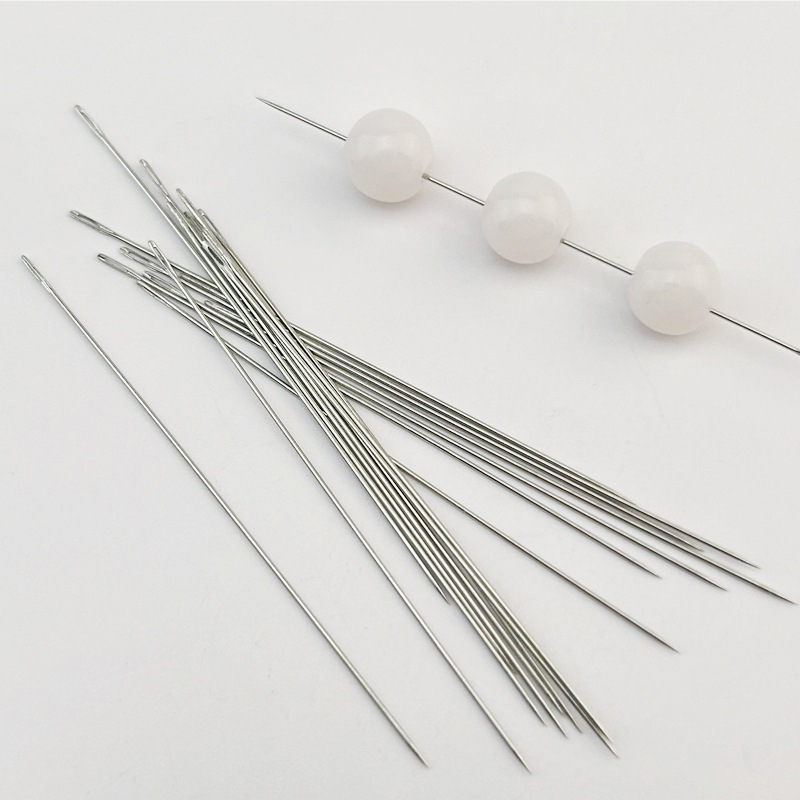 Beaded Steel Needle Beading Needle DIY Jewelry Tools Sewing Embroidery Needle Needlework Handmade Long Needle Sewing Needle Hand Sewing Needle