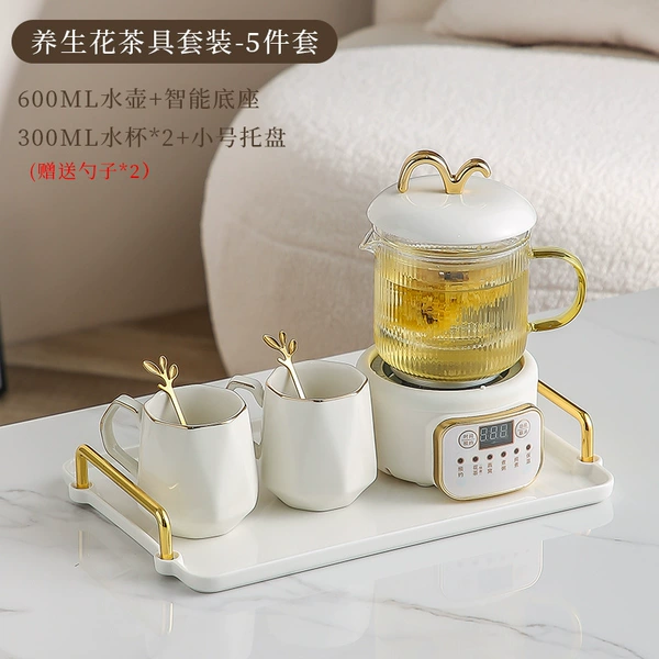 Intelligent base+0.65L striped pot+2 cup+pallet gold spoon