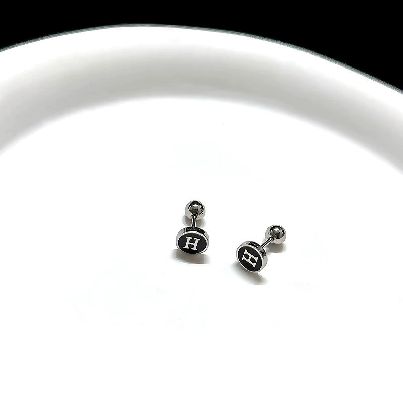 Серьги из нержавеющей стали, конструктор, стиль Chanel, простой и элегантный дизайн