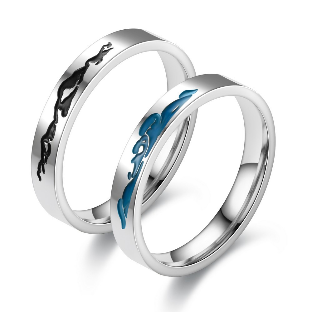 Fashionable small design ring stainless steel for men and women