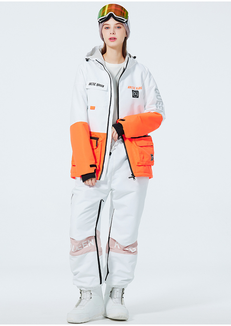 Men's Clothing Ski suit set for men and women couples warm and thick ski suit set single board double board ski suit_viptrois.com