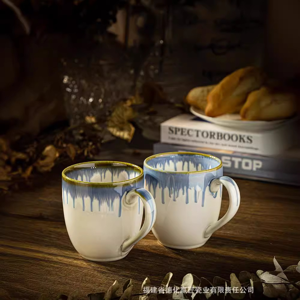 Transfronterizo LCang LZ esmalte cerámica de color esmalte taza de café de plato taza de agua taza de leche taza de marca