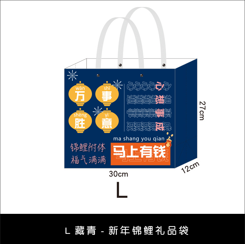 Ins estilo bolso de estilo japonés bolsa de regalo caja de almuerzo bolsa de almuerzo estudiante lindo bolso de embalaje de compras portátil