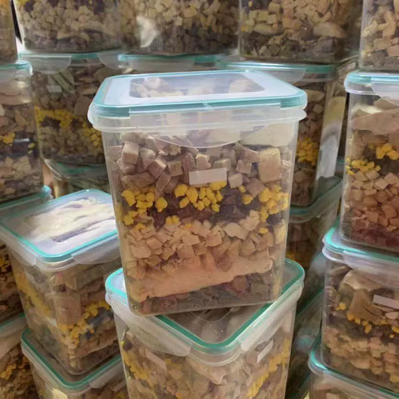 Ледяной сублимированный смешанный корм для домашних животных, 670 г, куриные гранулы для взрослых кошек и котят, питательный корм для набора веса, волосы, жабры, ведро для закусок для кошек и собак, 50 г