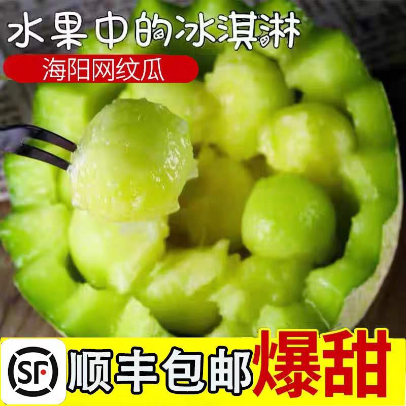 Cantaloupe Haiyang Netted melons ice cream King Central Shunfeng fruit fresh Mouth
