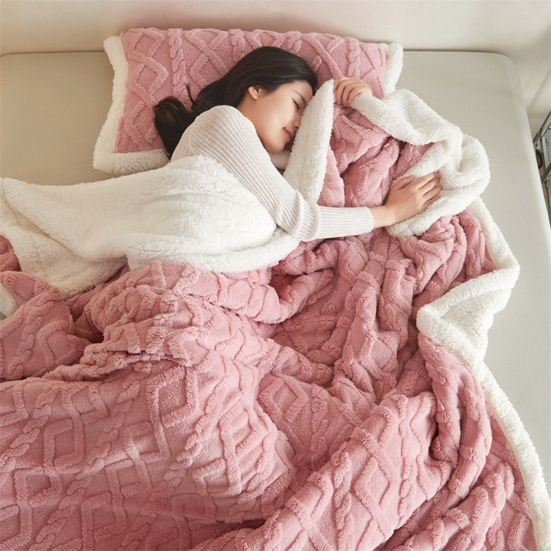 Coral Flannel Duvet, Increased Thickness, Plush Double-Layer & Single-Layer, Multiple Sizes