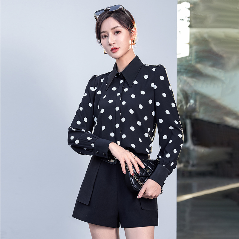 Black spring shirt