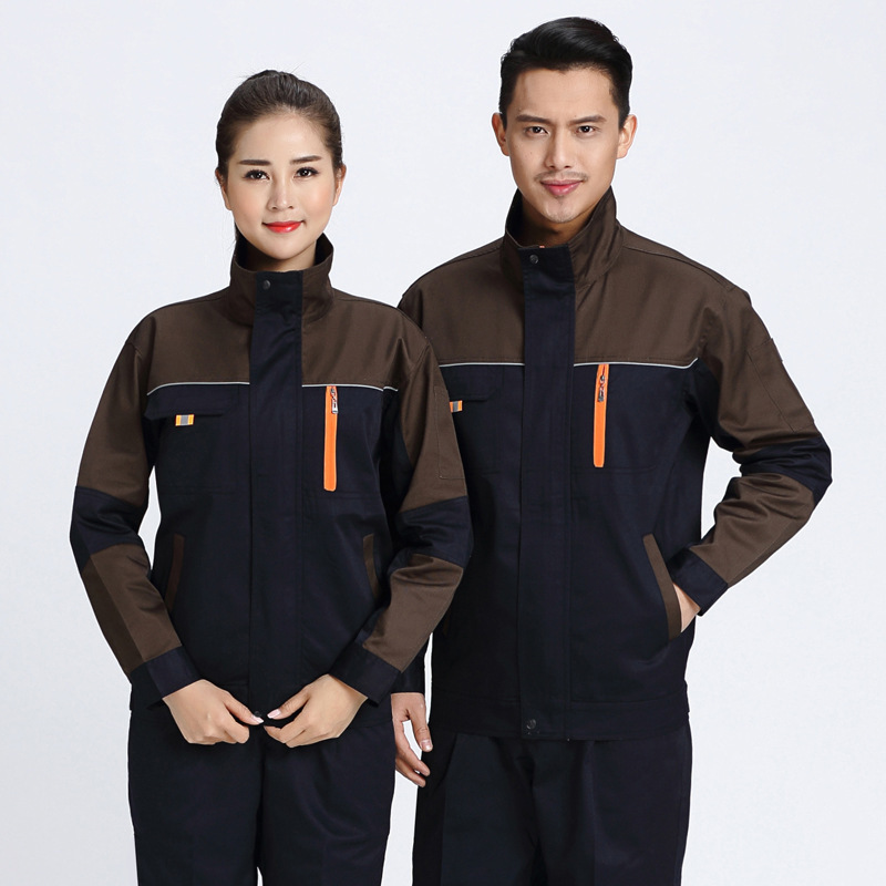 春秋长袖劳保服上衣汽修维修服工厂车间厂服工作服套装男耐磨耐脏|undefined
