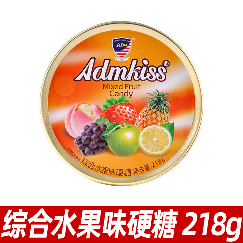 ADM 과일 하드캔디 캔 218g