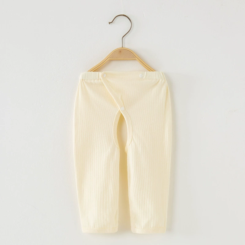 Children's autumn cotton trousers for new born, demi-season thermal underwear, 0-3 month