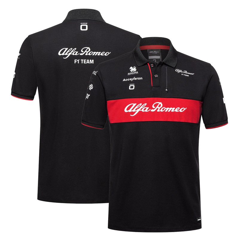 クロスボーダーF1レース新型ボタンPOLOシャツオートバイ服マウンテンバイク通気速干半袖POLOメンズかっこいい|undefined