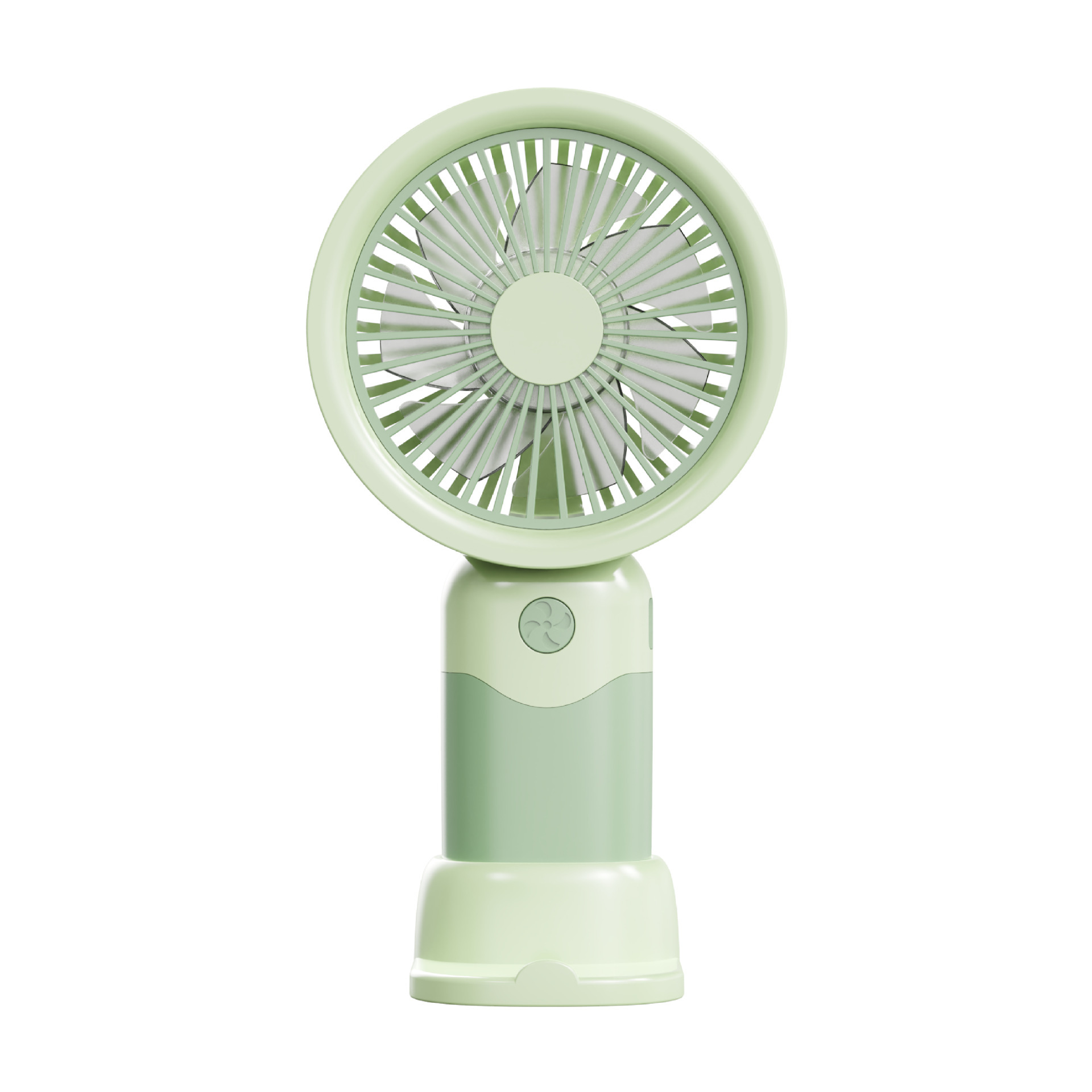Mini Ventilador Portátil de Mano y Escritorio Recargable USB 3 Velocidades con Base de Plástico