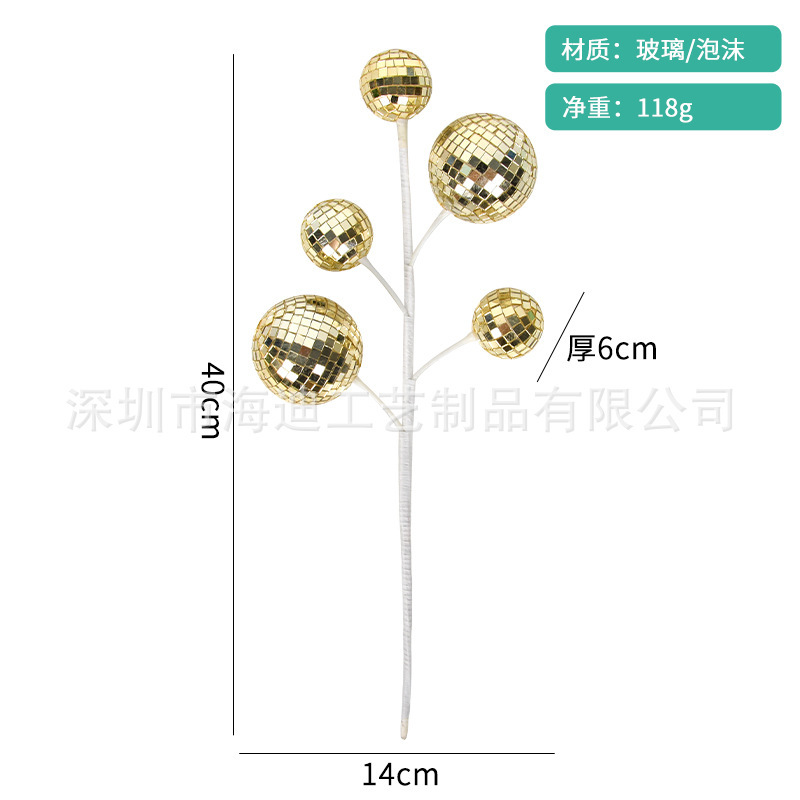 Espejo de vidrio de bar de boda ktvdisco discoteca iluminación de escenario bola láser oro plata bola reflectante roja