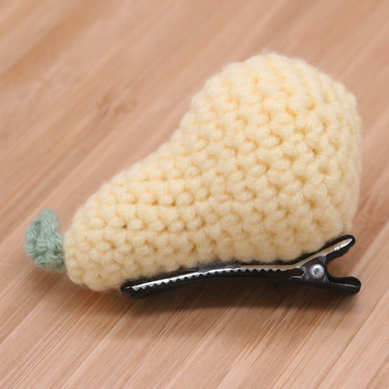 Fruit pear hair clip