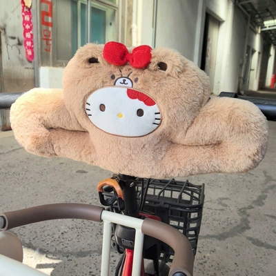 Car Headrest, Elektromobil üçün bamper qoruyucu yastıqlar - brown-hello-kitty-42-23cm