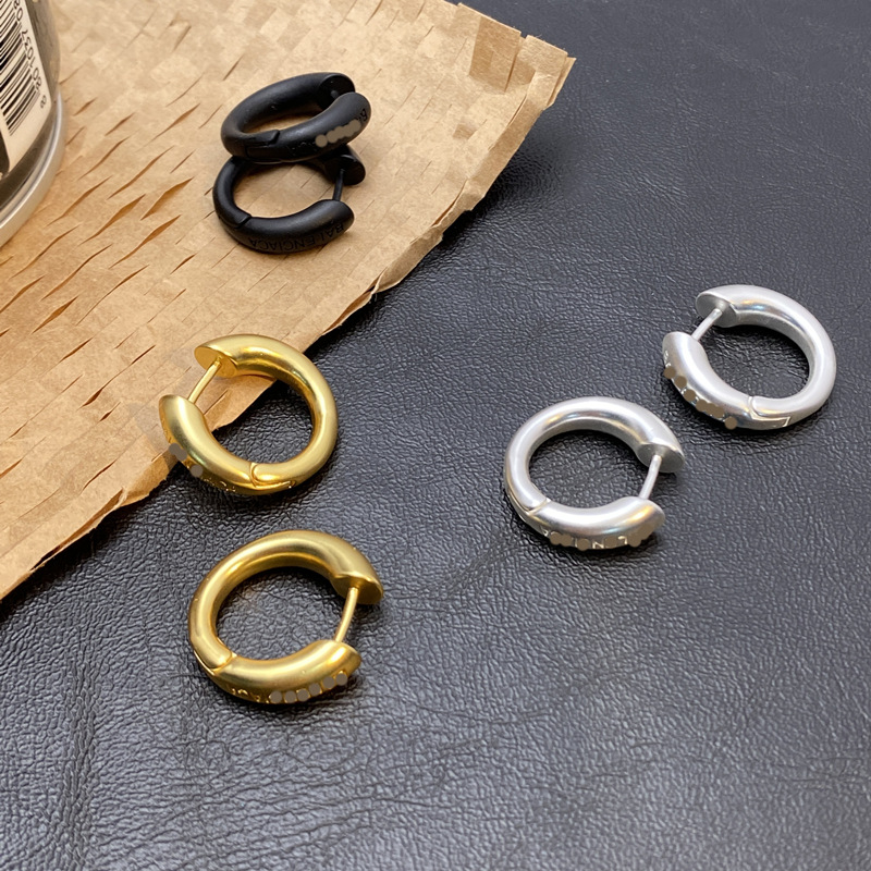 Fashion U Shape Copper Enamel Earrings 1 Pair