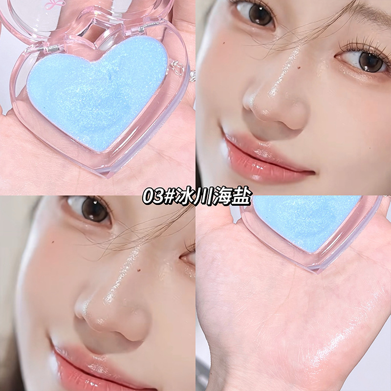 Gege bear brillante y transparente crema de agua de amor monocromático natural brillante facial natural rubina tridimensional