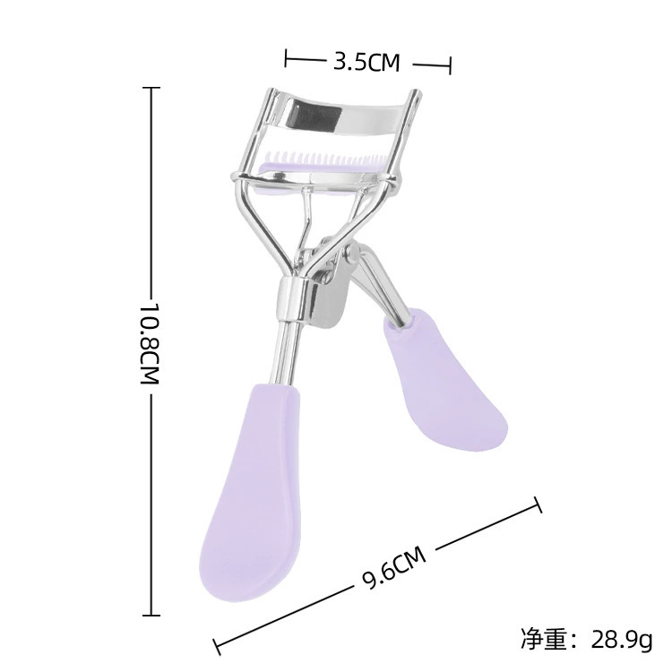 Handheld Eyelash Curler, Plastic Grip, For False Lashes, Compact 5.5 cm