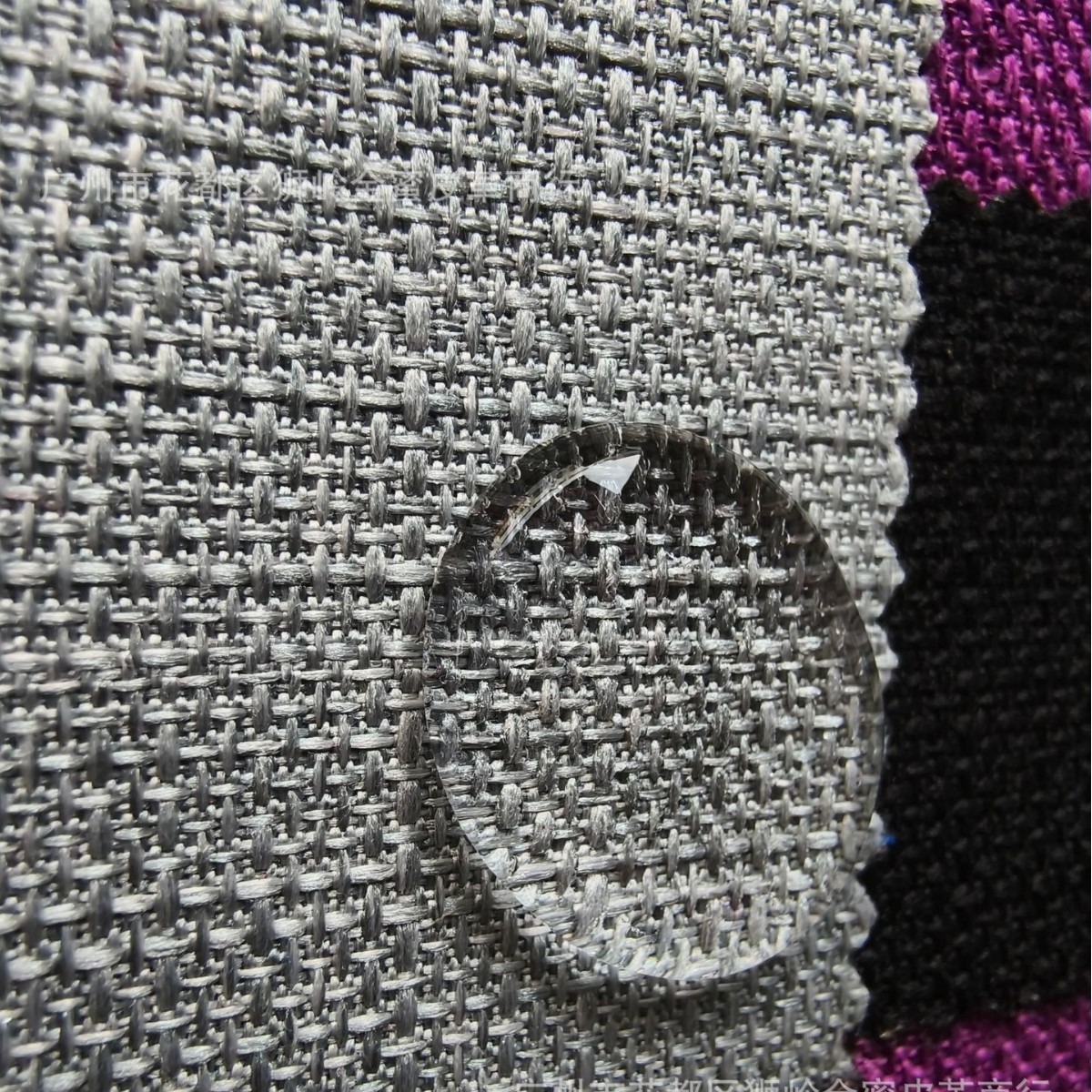 舞龙PU防水箱包布 仿麻布 粗纱牛津布 磨砂布PU防水 麻面箱包布