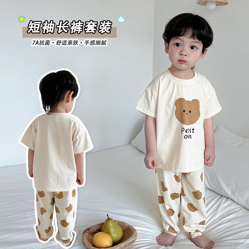 Children's antibacterial summer pijama