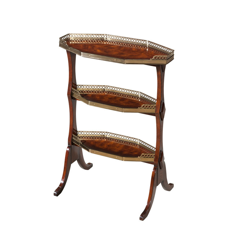 British Alexander light luxury flower several frames new classical court peach wood bookstand shelf study flat