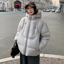 2026年冬季新款短款立体棉服女时尚潮流情侣装设计感宽松保暖外套