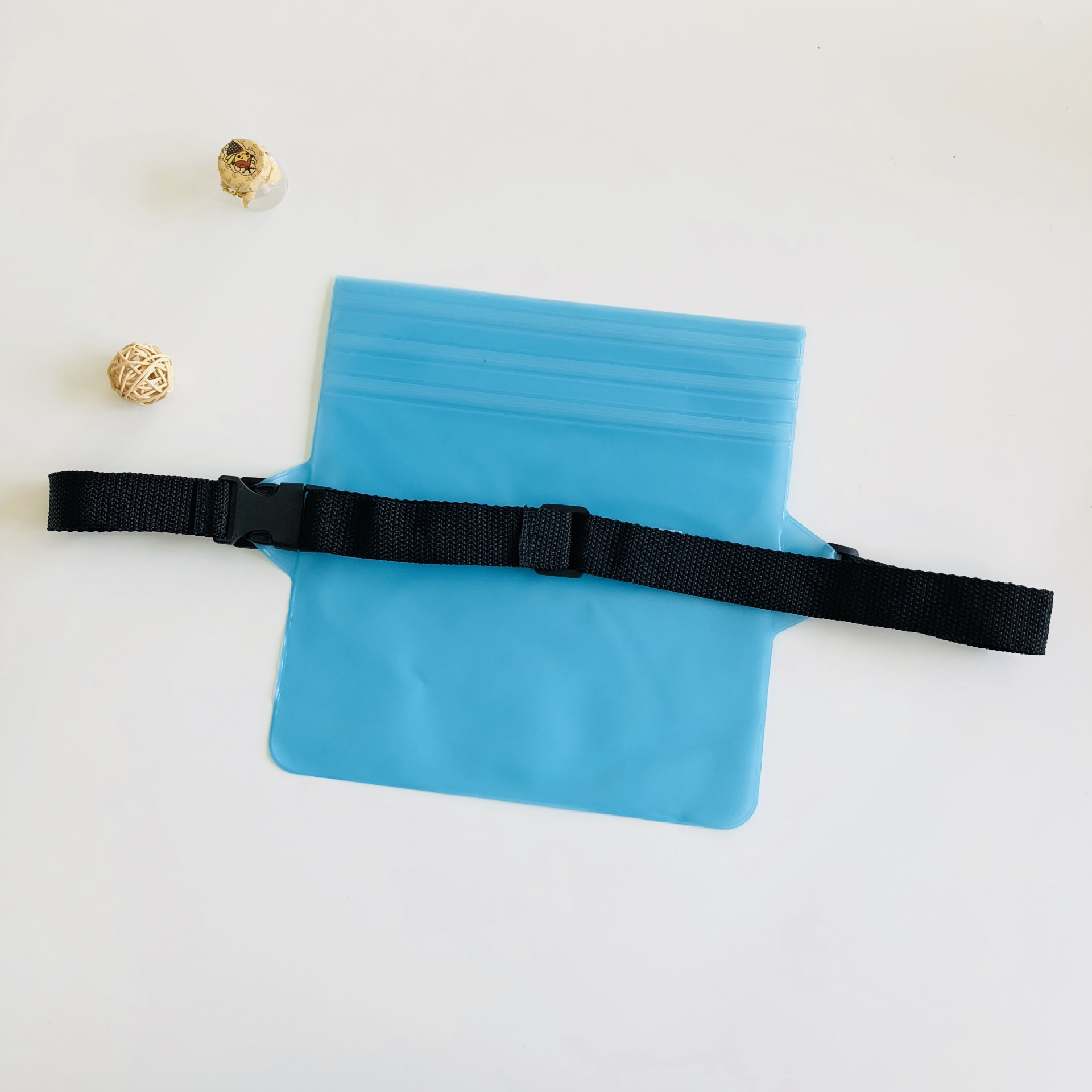 Play waterproof waist bag-sky blue-pvc-22*22cm-1 piece