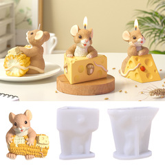 3dアニメのネズミチーズトウモロコシのつまみ金型diyケーキ装飾樹脂振り子ドリップシリコン金型