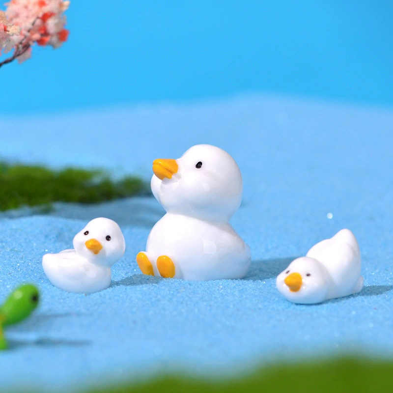 Микро пейзаж мини моделирование утенок украшения бонсай ландшафтный дизайн небольшие аксессуары Смола ремесла украшения дома оптом
