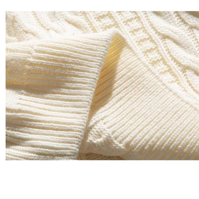 2024 suéter vintage japonés hombres y mujeres otoño ins estilo perezoso bf retro suéter de botón ceroso suave