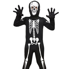 国境を越えたハロウィーンパーティーのホラー衣装子供夜光鬼衣頭蓋骨格服服装メーカー卸売り