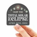 日全食贴花 电脑日食贴纸 I Saw the 2024  Solar Eclipse Deca