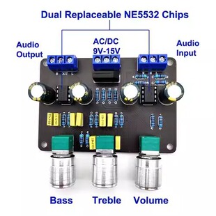 Dual NE5532 Audio Stereo Preamplifier Board Audio HiFi Amprif