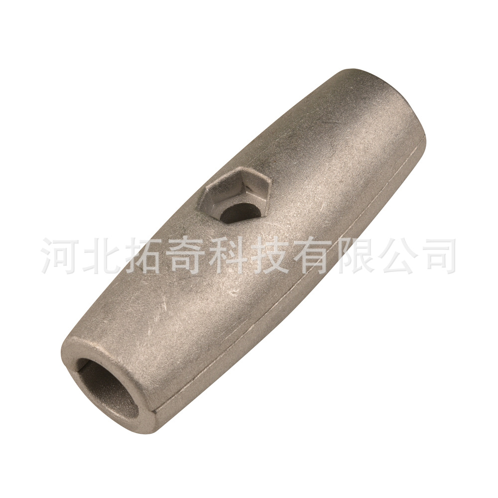 攀爬架游乐设施铝一字扣 绳头连接扣 绳索铝配件 丛林穿越爬网扣