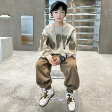男童套装2025新款儿童中大童春秋季洋气卫衣男孩帅气休闲时尚套装