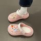 Thick-soled Cave Shoes Casual Women's Outer Wear All-match Heightened Non-slip Baotou Beach Two-wear Women's Slippers Cartoon