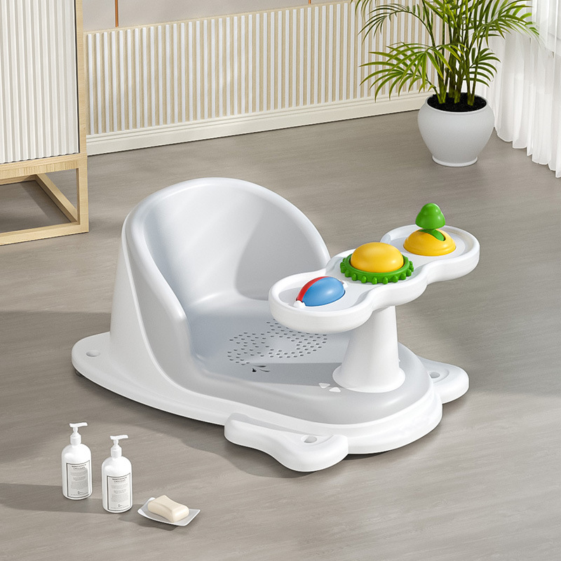 Silla de baño para bebés, asiento de baño para bebés, artefacto, taburete de baño, soporte para bañera, soporte para acostarse, los recién nacidos pueden sentarse y acostarse, antideslizante