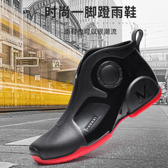 Cross-border cross-border low-cut rain boots for men, outdoor waterproof shoes, non-slip fashionable kitchen work shoes, fishing car wash rubber shoes