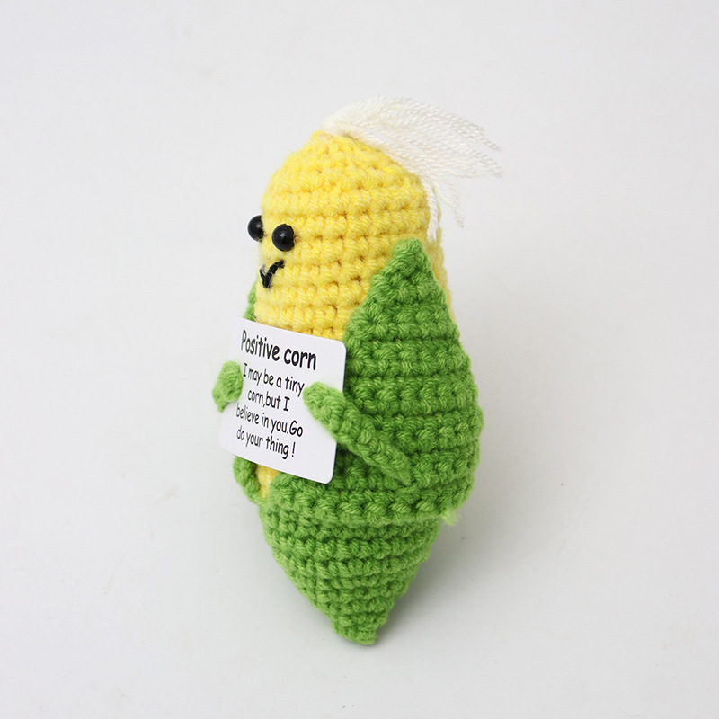 knitted woven doll handmade
