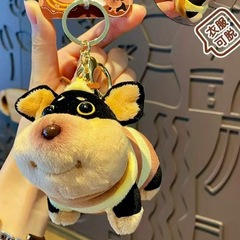 爆金お笑いぬいぐるみ犬ネット赤玩具ぬいぐるみキーホルダー人形ストラップカップル創意小掛アクセサリー