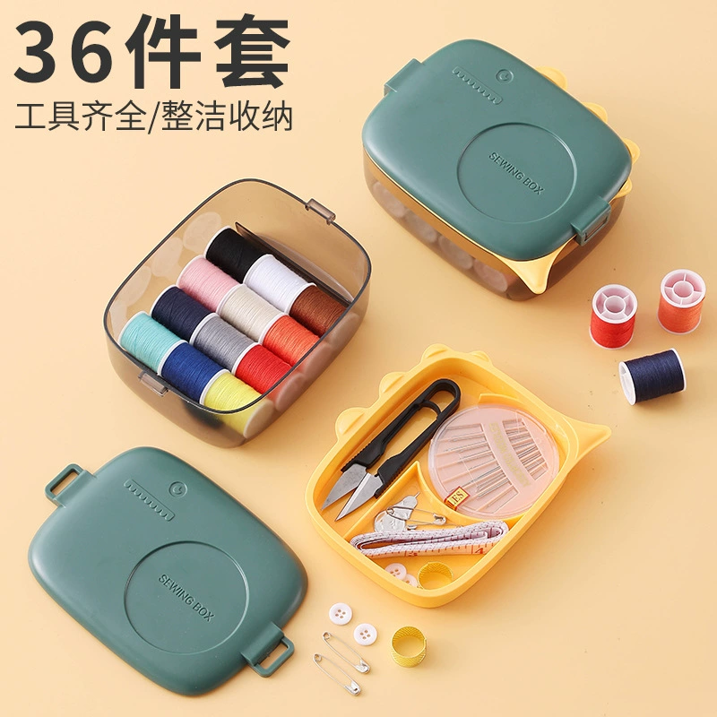 Cartoon double-layer dinosaur, storage box, handheld universal set, new collection