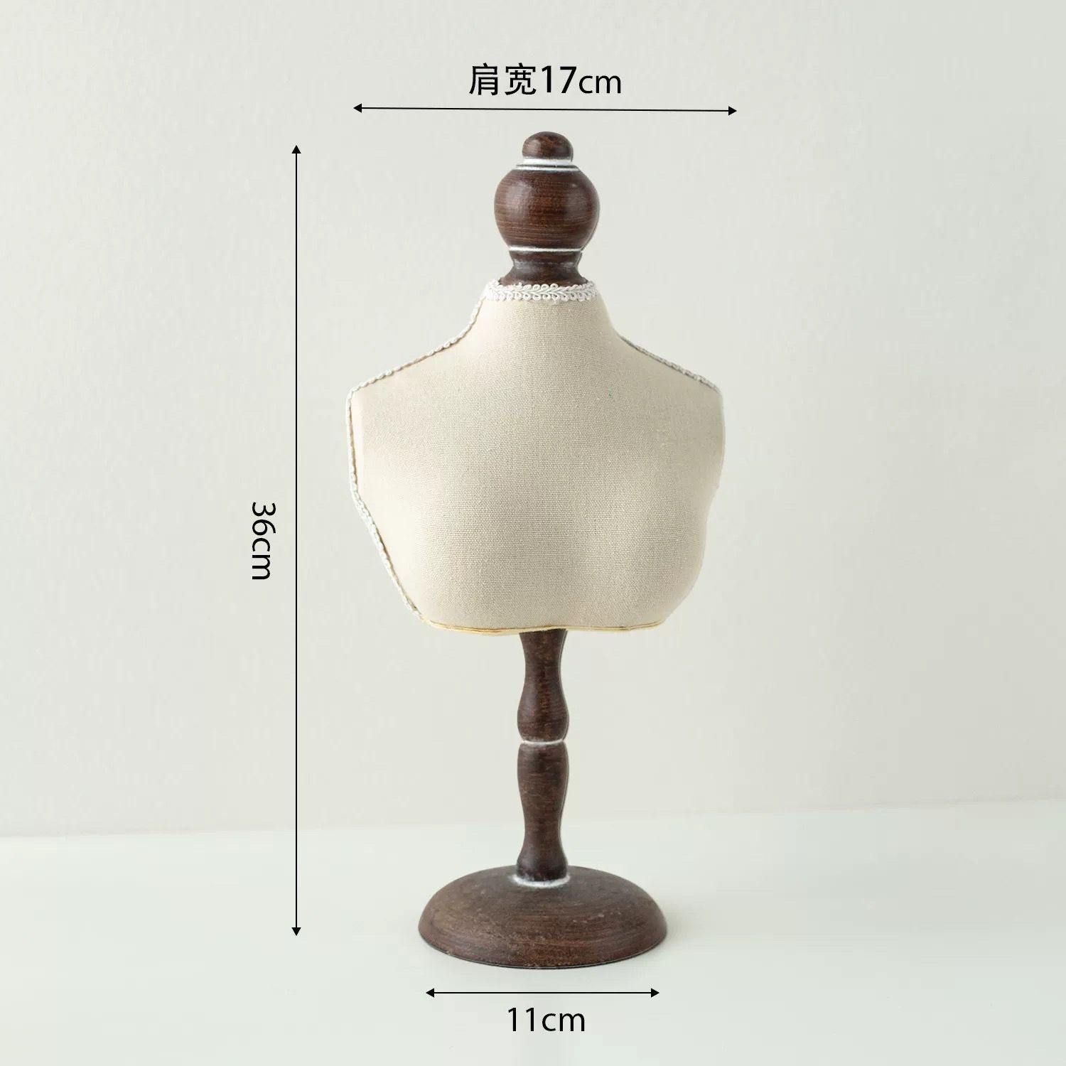 Joyas de busto modelo toallas de saliva de mascotas impresión de encaje estante de exhibición collar bufandas props de disparo props de exhibición