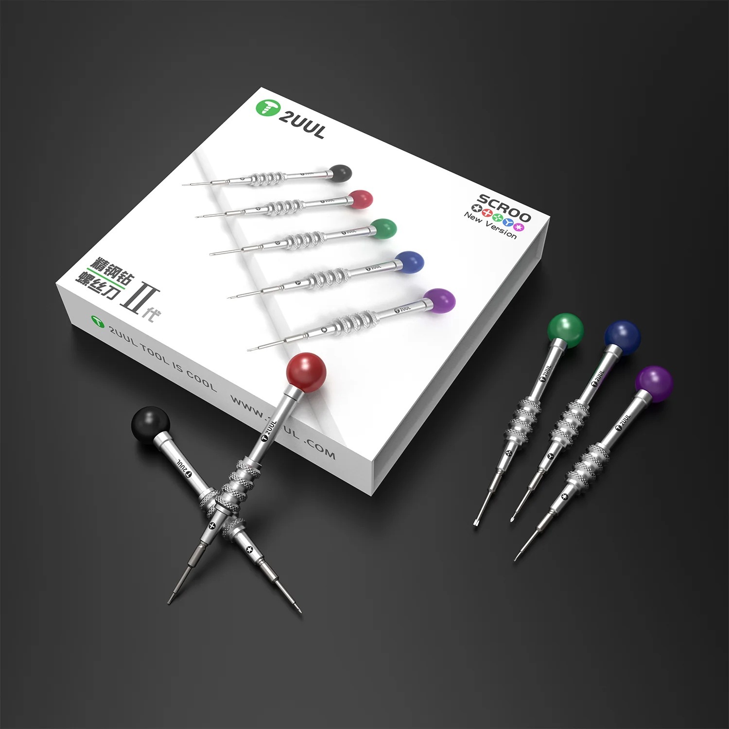 2UUL SD92特硬螺丝刀苹果安卓手机维修螺丝刀拆机工具螺丝批带磁