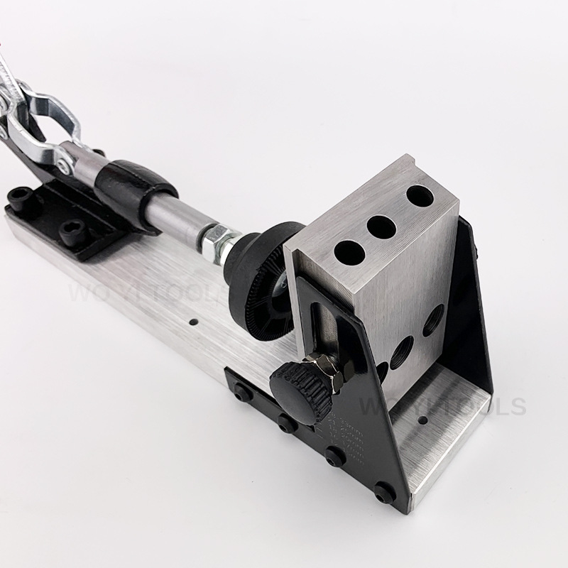 Nueva carpintería agujero oblicuo localizador agujero perforación agujero oblicuo máquina bolsillo agujero plantilla endurecido WYF Wo lado