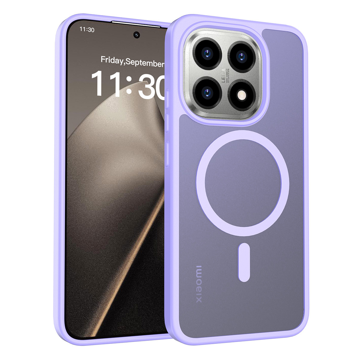 Aplicable en el extranjero Xiaomi 15T succión magnética caso de teléfono celular sensación de piel semipermeable anti-caída 17Pro caso de protección al por mayor