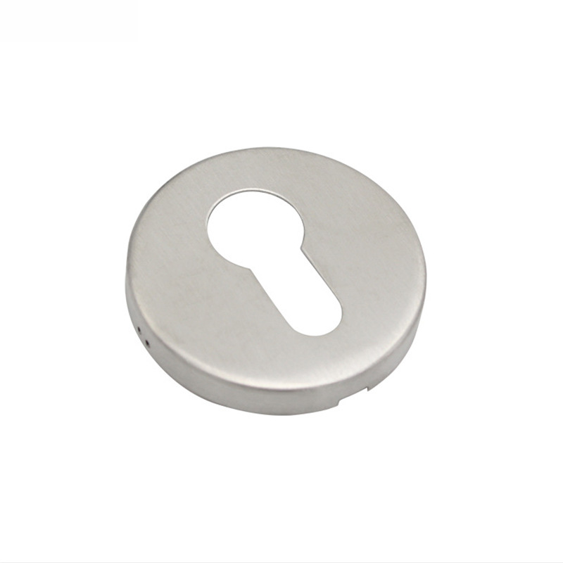 Custom 304 acero inoxidable estándar europeo cubierta de llave cubierta de llave cubierta de llave cubierta de decoración de llave de calabaza accesorios de cerradura de mango divididos